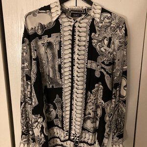 Timney Fowler for Go Silk mens silk shirt xtra large Vintage circa 1989